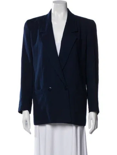 Pre-owned Dior Wool Blazer In Blue