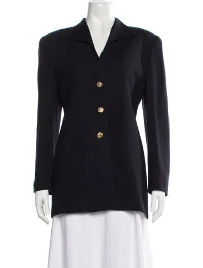 Pre-owned Dior Wool Blazer In Blue