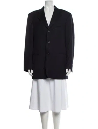 Pre-owned Dior Wool Blazer In Blue