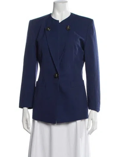 Pre-owned Dior Wool Blazer In Blue