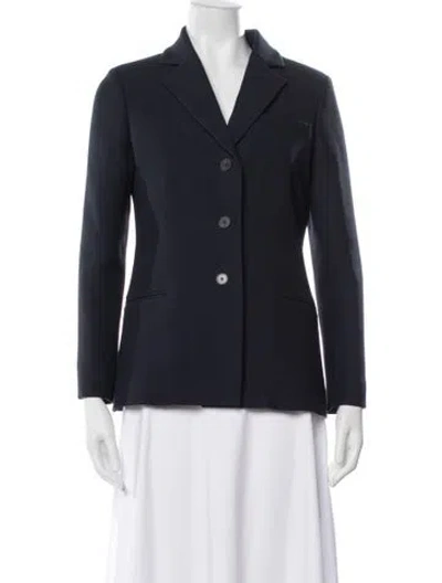 Pre-owned Dior Wool Blazer In Blue