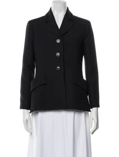 Pre-owned Dior Wool Blazer In Blue