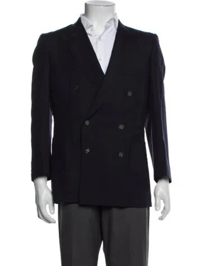 Pre-owned Dior Wool Blazer In Blue