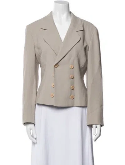 Pre-owned Dior Wool Blazer In Gray