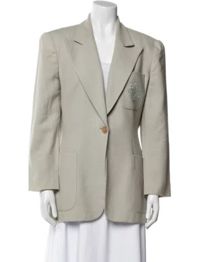 Pre-owned Dior Wool Blazer In Gray