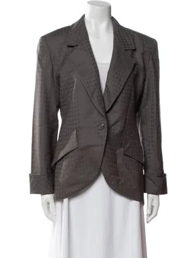 Pre-owned Dior Wool Blazer In Gray