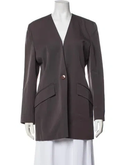 Pre-owned Dior Wool Blazer In Gray