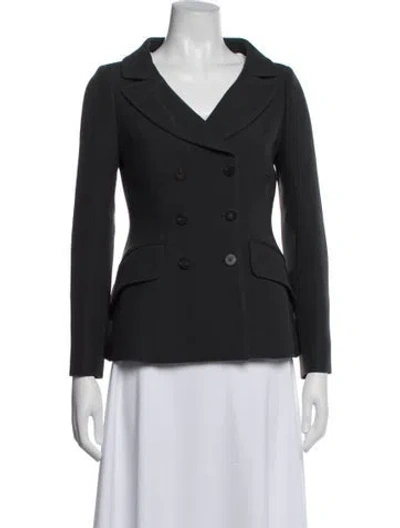 Pre-owned Dior Wool Blazer In Gray