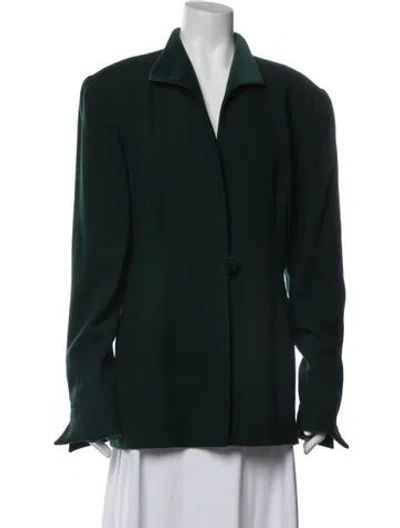 Pre-owned Dior Wool Blazer In Green