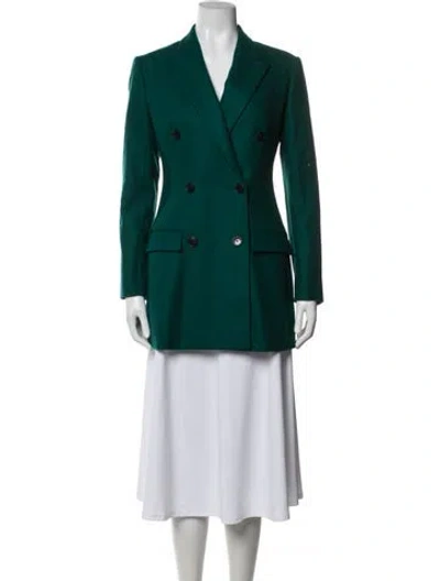 Pre-owned Dior Wool Blazer In Green
