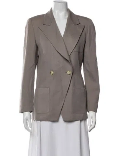 Pre-owned Dior Wool Blazer In Grey