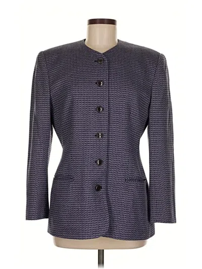 Pre-owned Dior Wool Blazer Jacket In Purple