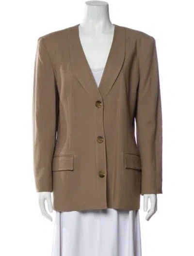 Pre-owned Dior Wool Blazer In Neutral