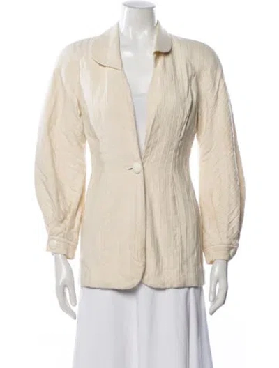 Pre-owned Dior Wool Blazer In Neutral