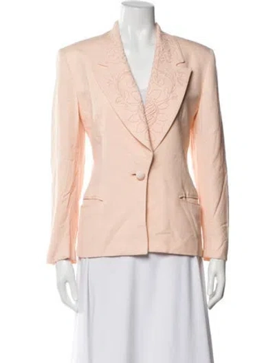 Pre-owned Dior Wool Blazer In Orange