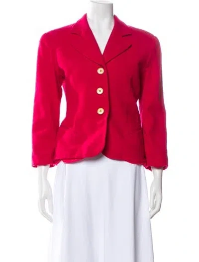 Pre-owned Dior Wool Blazer In Pink
