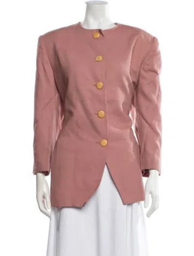 Pre-owned Dior Wool Blazer In Pink