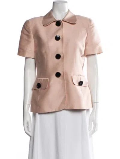 Pre-owned Dior Wool Blazer In Pink