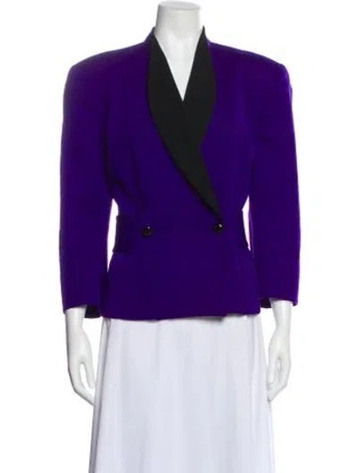 Pre-owned Dior Wool Blazer In Purple