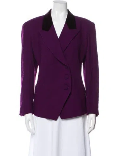 Pre-owned Dior Wool Blazer In Purple