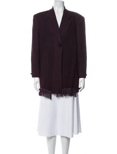 Pre-owned Dior Wool Blazer In Purple
