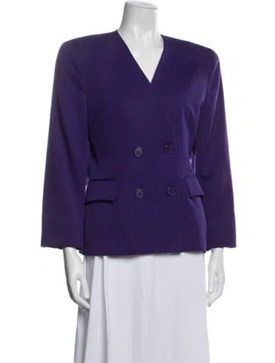 Pre-owned Dior Wool Blazer In Purple