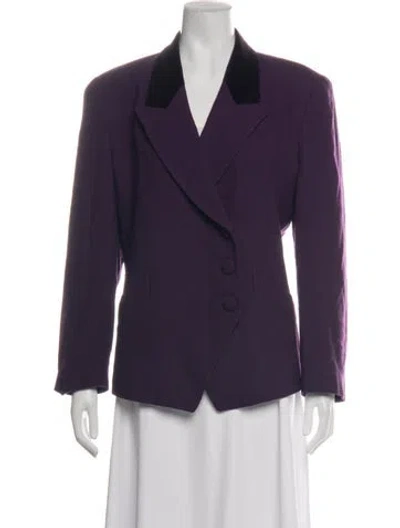 Pre-owned Dior Wool Blazer In Purple
