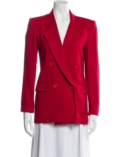 Pre-owned Dior Wool Blazer In Red