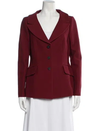 Pre-owned Dior Wool Blazer In Red