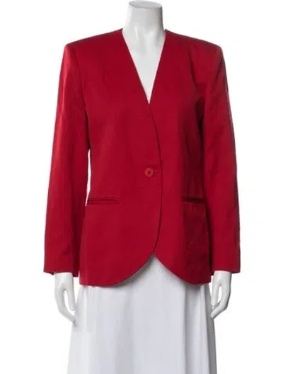 Pre-owned Dior Wool Blazer In Red