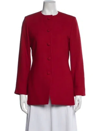 Pre-owned Dior Wool Blazer In Red