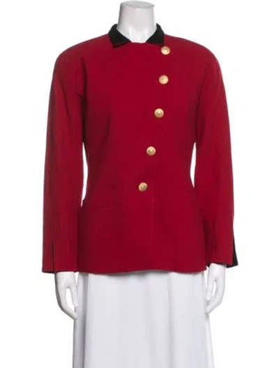 Pre-owned Dior Wool Blazer In Red