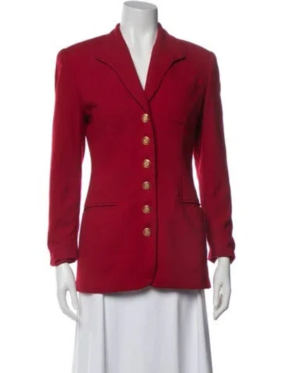 Pre-owned Dior Wool Blazer In Red