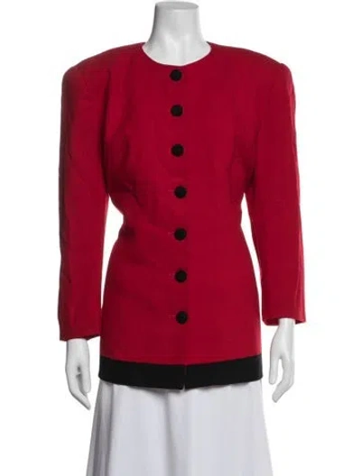 Pre-owned Dior Wool Blazer In Red