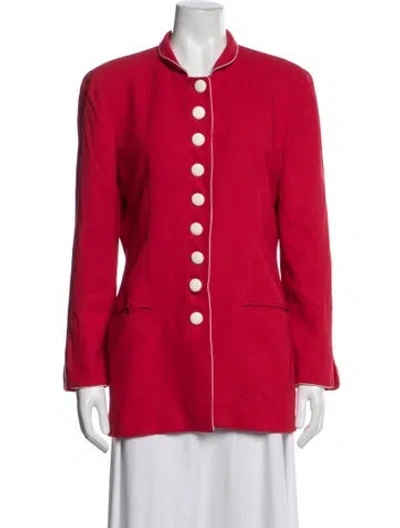 Pre-owned Dior Wool Blazer In Red