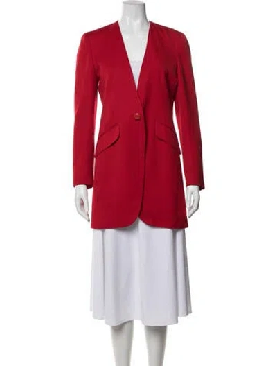 Pre-owned Dior Wool Blazer In Red
