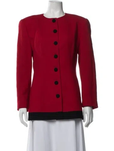 Pre-owned Dior Wool Blazer In Red