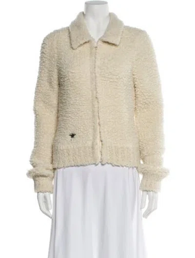 Pre-owned Dior Wool Blazer In White