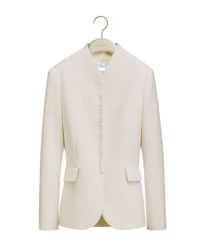Dior Wool Blazer In Neutral