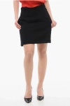 Dior Wool Blend Pencil Skirt With Side Decorations