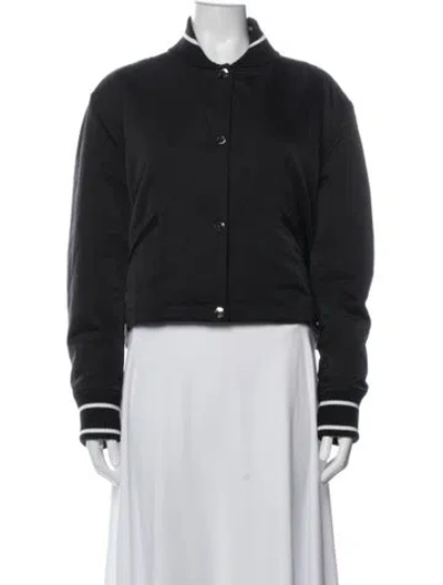 Pre-owned Dior Wool Bomber Jacket In Blue