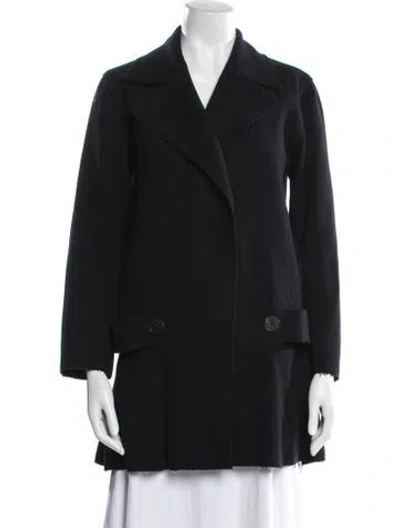 Pre-owned Dior Wool Coat In Black