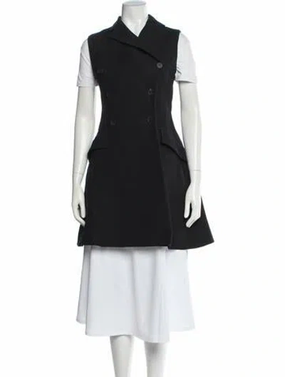 Pre-owned Dior Wool Coat In Black