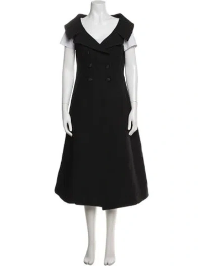 Pre-owned Dior Wool Coat In Black