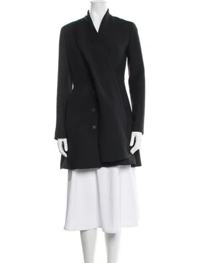 Pre-owned Dior Wool Coat In Black