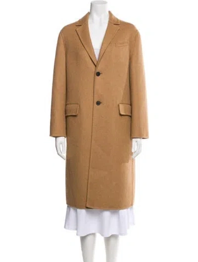 Pre-owned Dior Wool Coat In Neutral