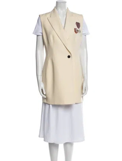 Pre-owned Dior Wool Coat In Neutral