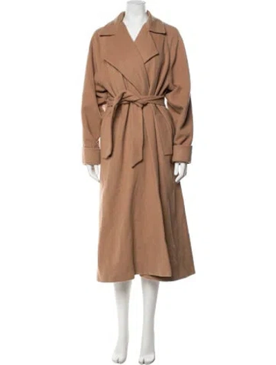 Pre-owned Dior Wool Coat In Neutrals