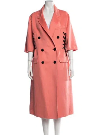 Pre-owned Dior Wool Coat In Orange