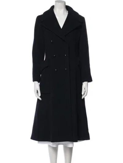 Pre-owned Dior Wool Coat W/ Tags In Blue